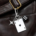 Poker Dice Star Keychain