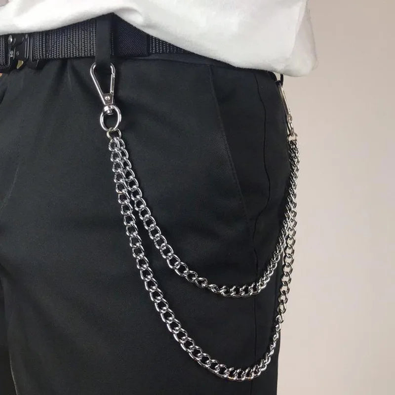 Metal Punk Rock Layered Chain