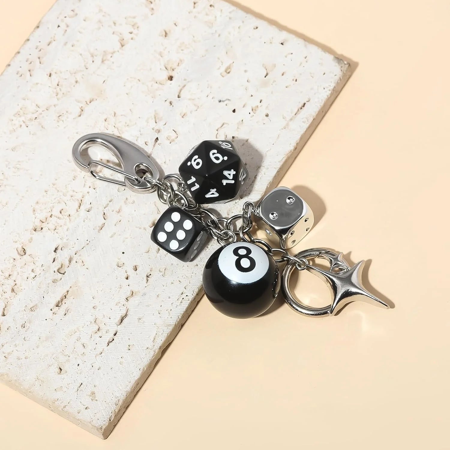 Y2K Black Dice Billiards